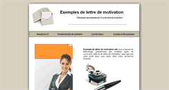 Desktop Screenshot of exemple-lettre-motivation.net