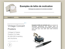 Tablet Screenshot of exemple-lettre-motivation.net